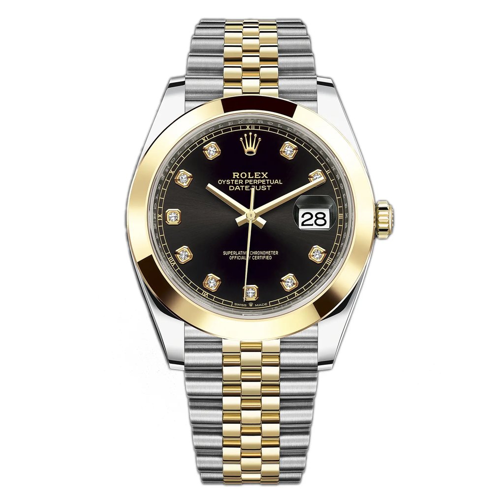 Front Full View Of Rolex M126303-0006 Stainless Steel Watch Unworn Condition {Product Condition}