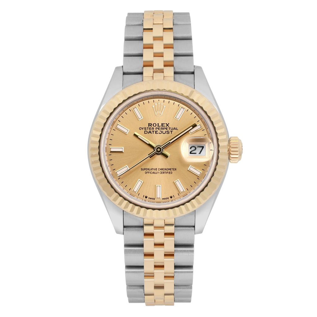 Front Full View Of Rolex 279173 chij Stainless Steel Watch Pre Owned Condition Excellent