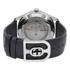 Back View Of Exhibition Back Case And Closed Leather Band Of Gucci YA126286 Watch Display Model Condition