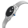 View Of Crown Facing Side Of Movado 0607220 Stainless Steel Watch Display Model Condition