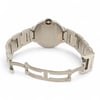 Back View Of Screwback Back Case And Open Stainless Steel Band Of Cartier WE902081 Watch Pre Owned Condition