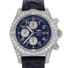 Up Close Front Facing Picture Of Breitling A13370 Stainless Steel Watch Pre Owned Condition
