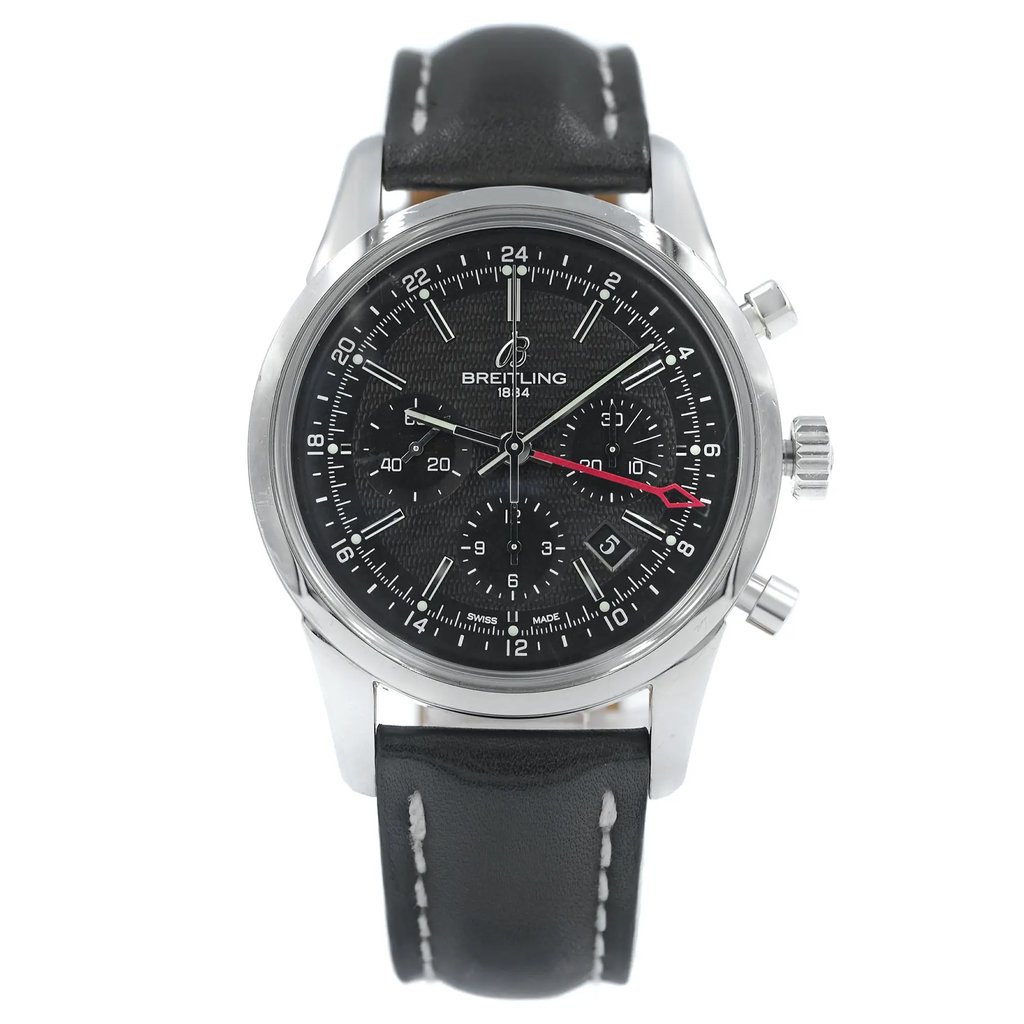 Front Full View Of Breitling AB045112/BC67-435X Stainless Steel Watch Display Model Condition {Product Condition}