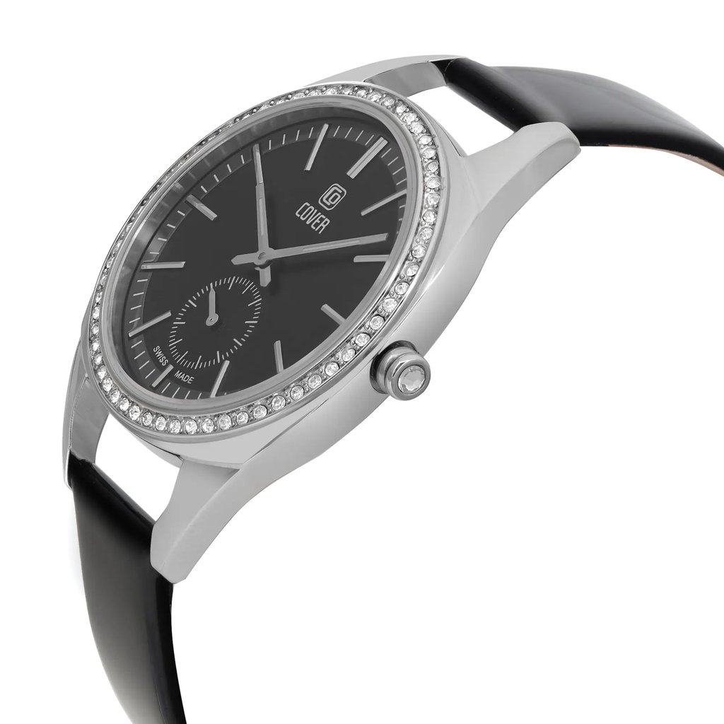 View Of Crown Facing Side Of COVER Co177.01 Stainless Steel Watch Display Model Condition