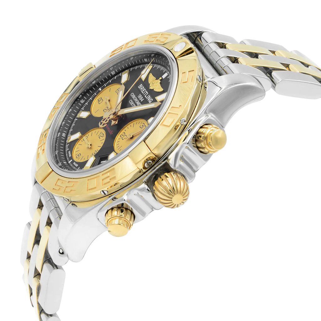 View Of Crown Facing Side Of Breitling CB014012/BA53-378C Stainless Steel Watch Display Model Condition