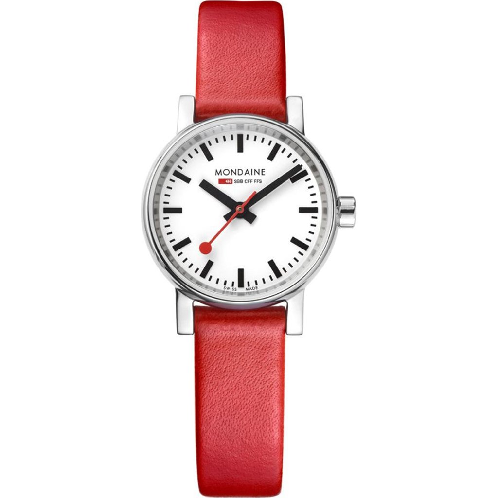 Front Full View Of Mondaine MSE.26110.LC Stainless Steel Watch Unworn Condition Excellent