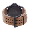 An image of a Wristwatch by Luminox. This Display Model item is designed for Men, featuring a Dress/Formal style. It has a Quartz movement and an Analog display with a Black dial color. The indices include 12-Hour Dial,Arabic Numerals,Easy to Read/Large Numerals. The band is made of Leather and the case is made of Stainles Steel. The watch has a Round shape with a case size of 45 mm and a case thickness of 12 mm.