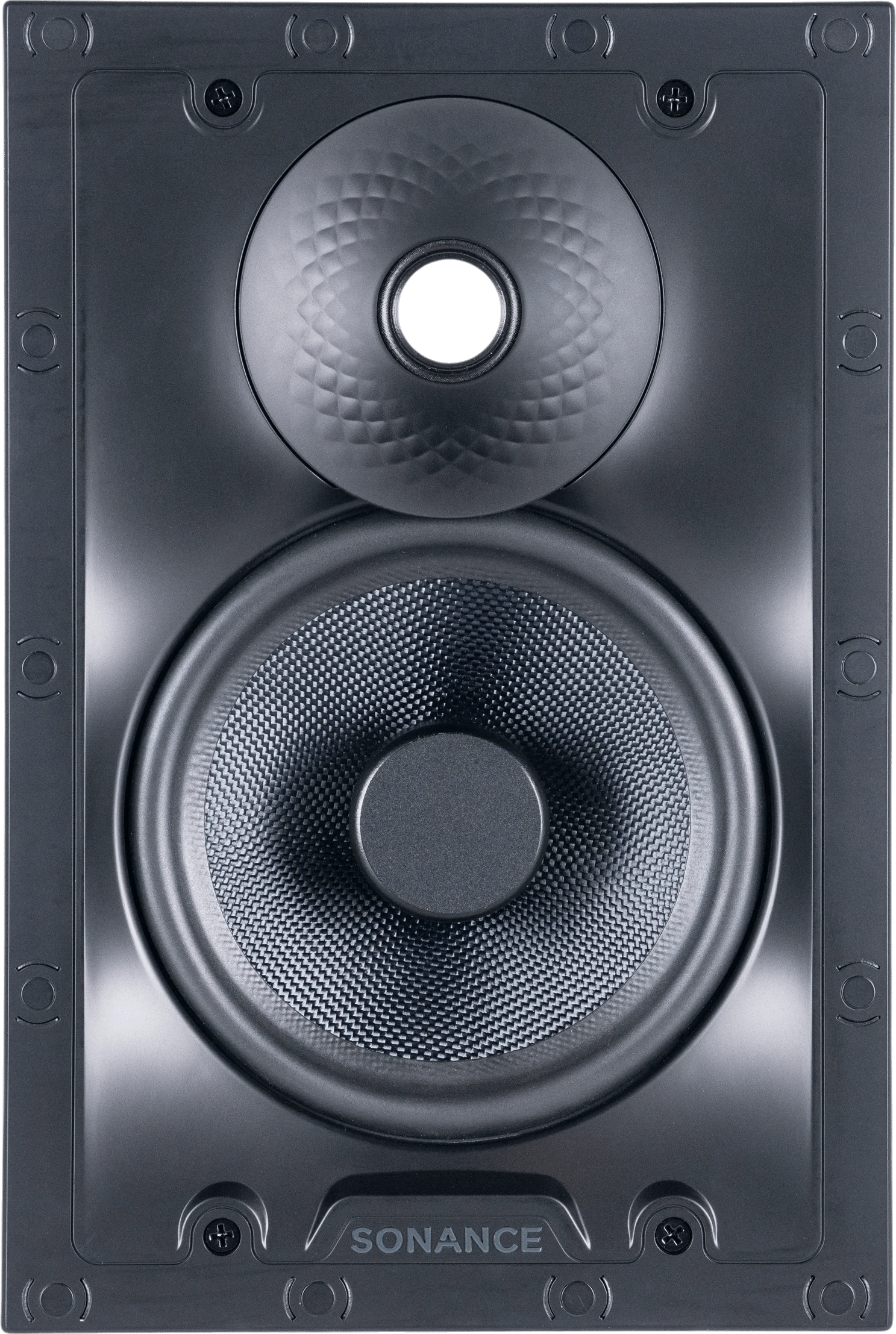 Frontansicht des Sonance VX66 TL In-Wand-Lautsprechers.