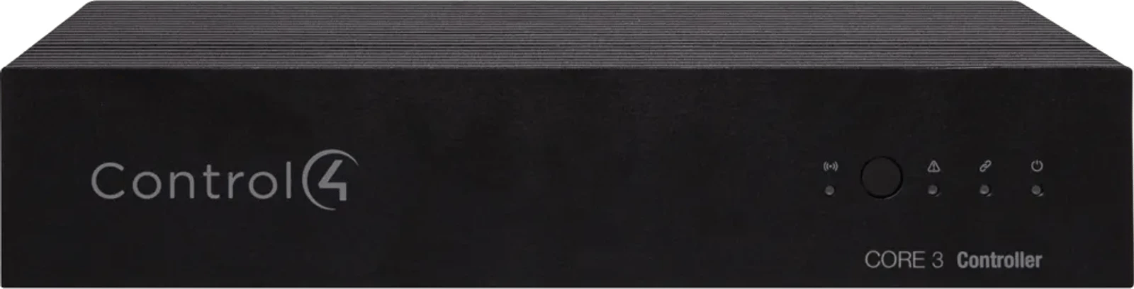 Frontansicht des Control4 CORE 3 Controllers in Schwarz.