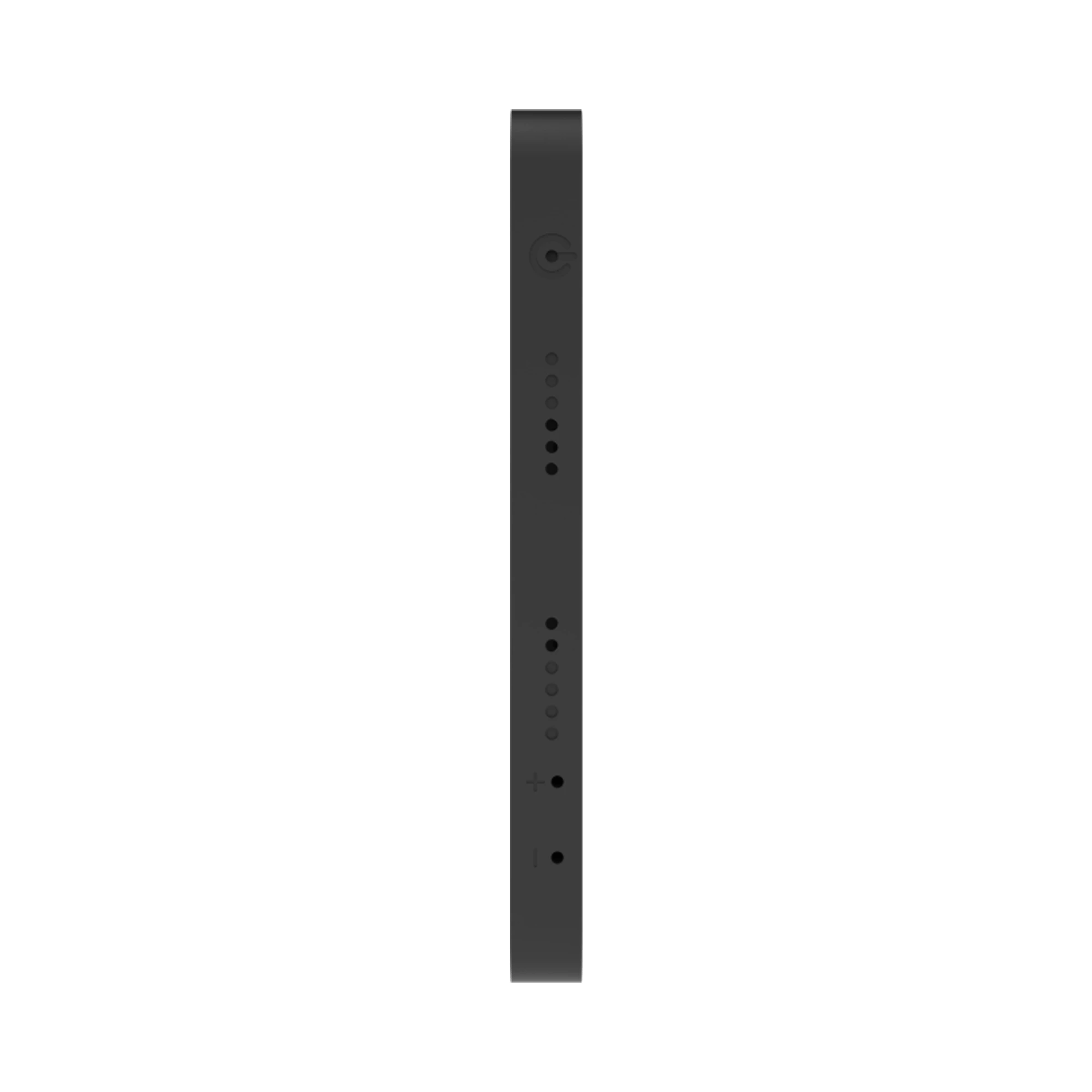 Linke Seitenansicht des IPORT Surface Mount Bezel mit USB-C-Anschluss.