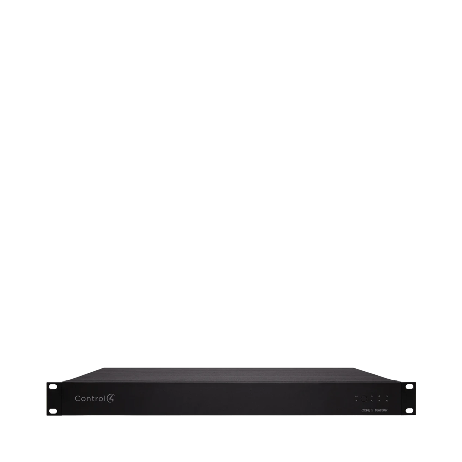 Frontansicht des Control4 CORE 5 Controllers in Schwarz.