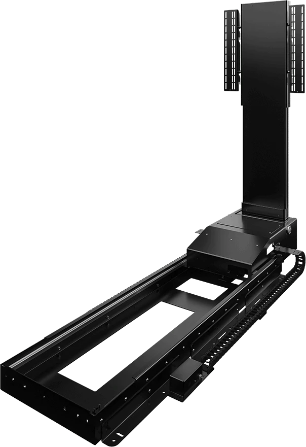 Future Automation UBL-EBF Unterbettlift, elektrisches Klappsystem von der Vorderansicht.