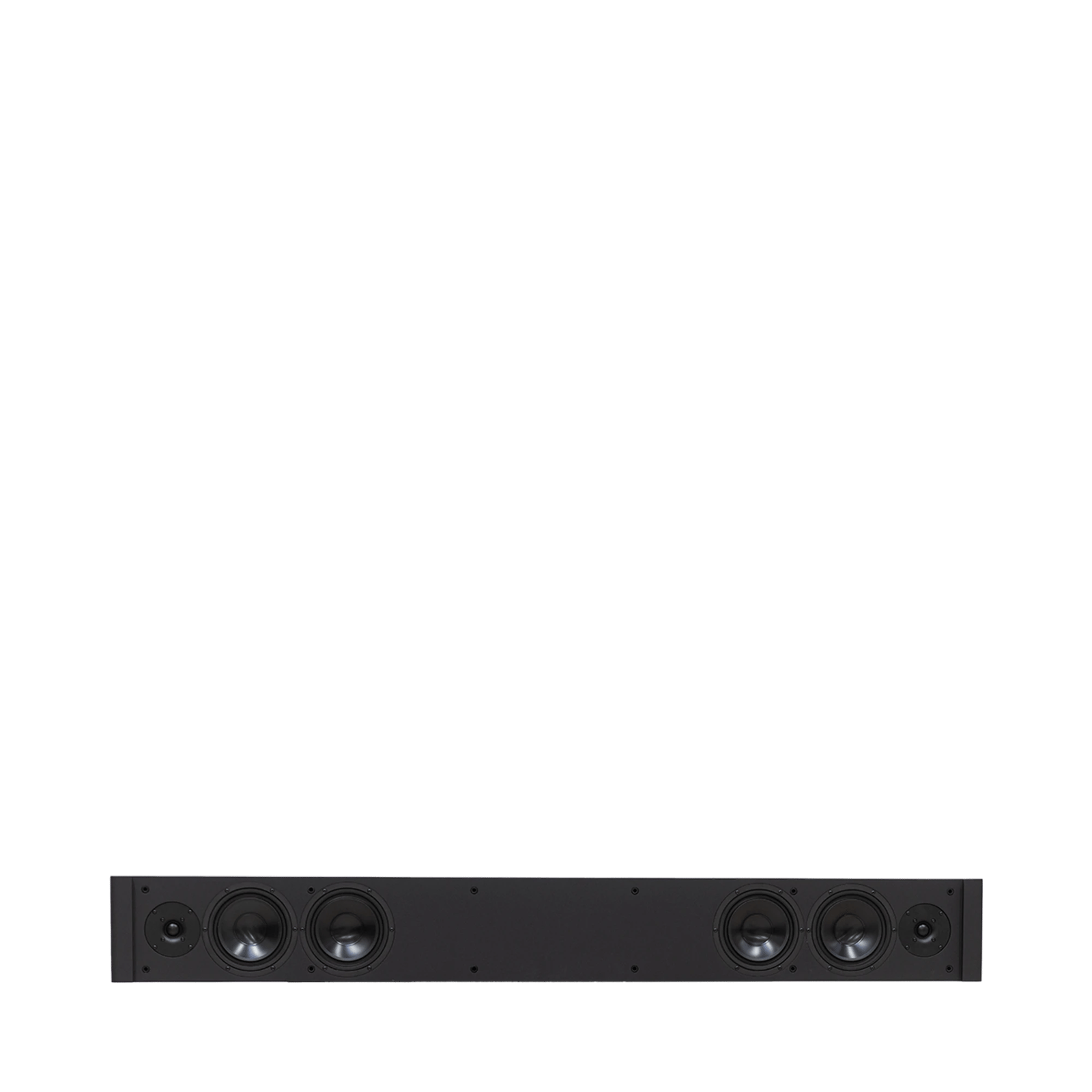 Frontansicht der Lyngdorf SB-75 passiven Stereo-Soundbar.