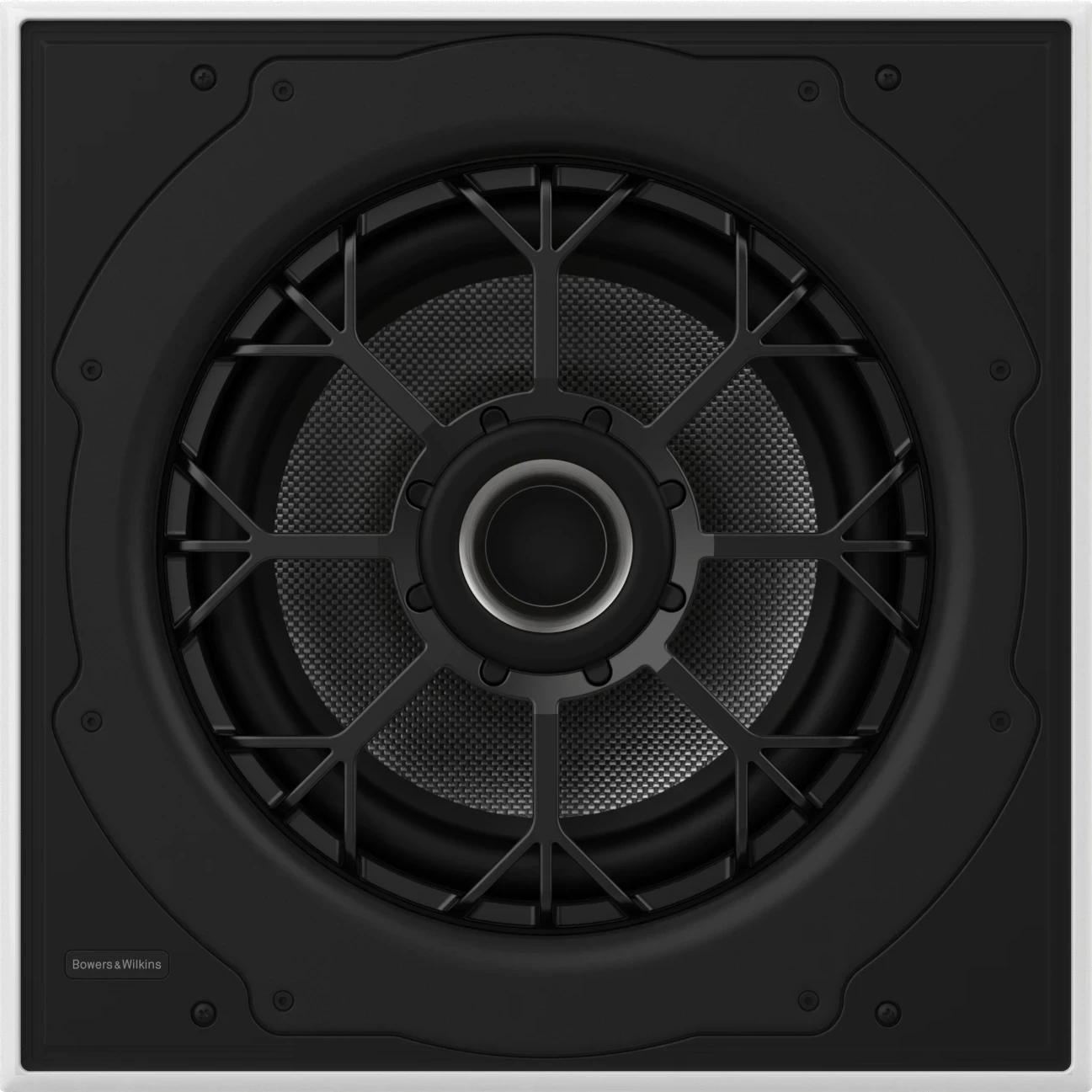 Frontansicht des Bowers & Wilkins ISW-8 Einbau-Subwoofers.