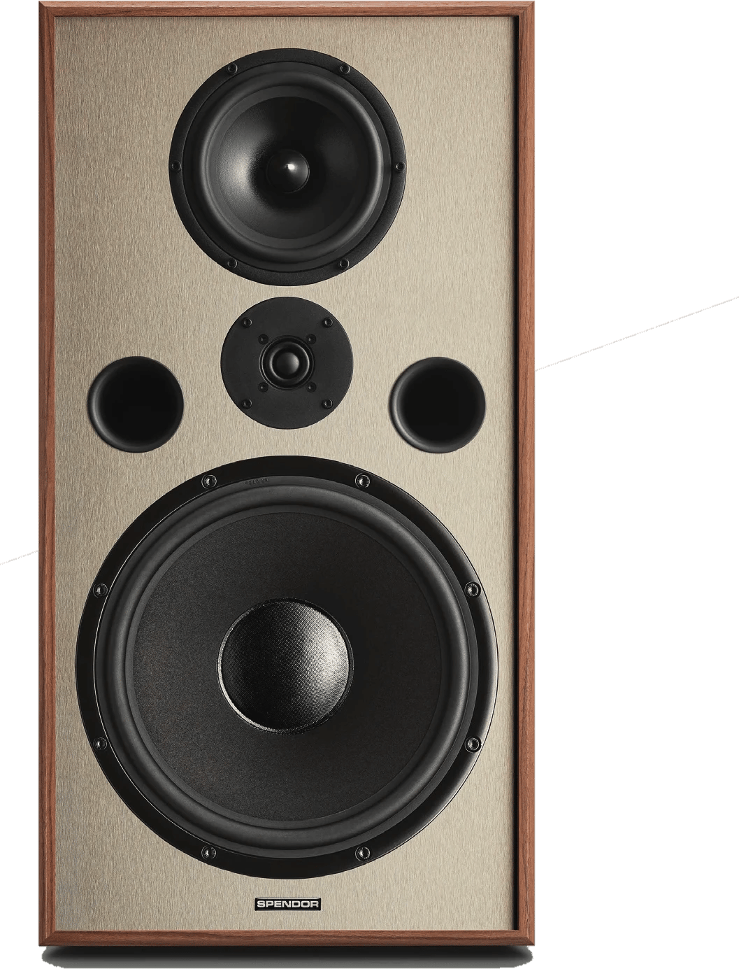Spendor Classic 100Ti in Walnuss – Frontansicht ohne Gitter