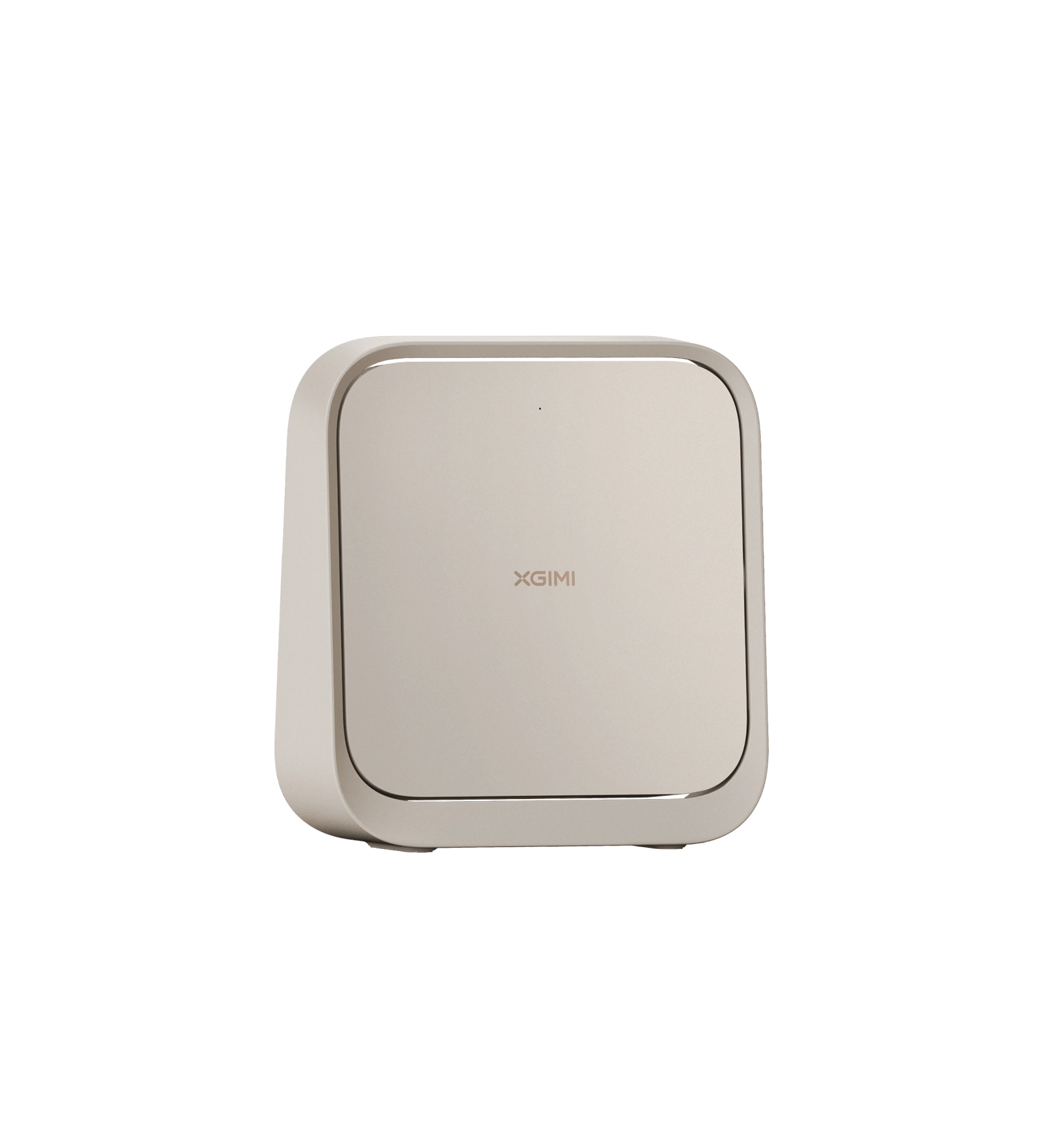 Vorderansicht des tragbaren Full-HD-LED-Beamers XGIMI Elfin Flip Plus.