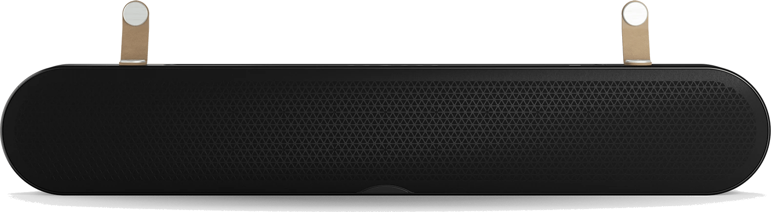 Frontansicht der DALI KATCH ONE Soundbar in Iron Black.