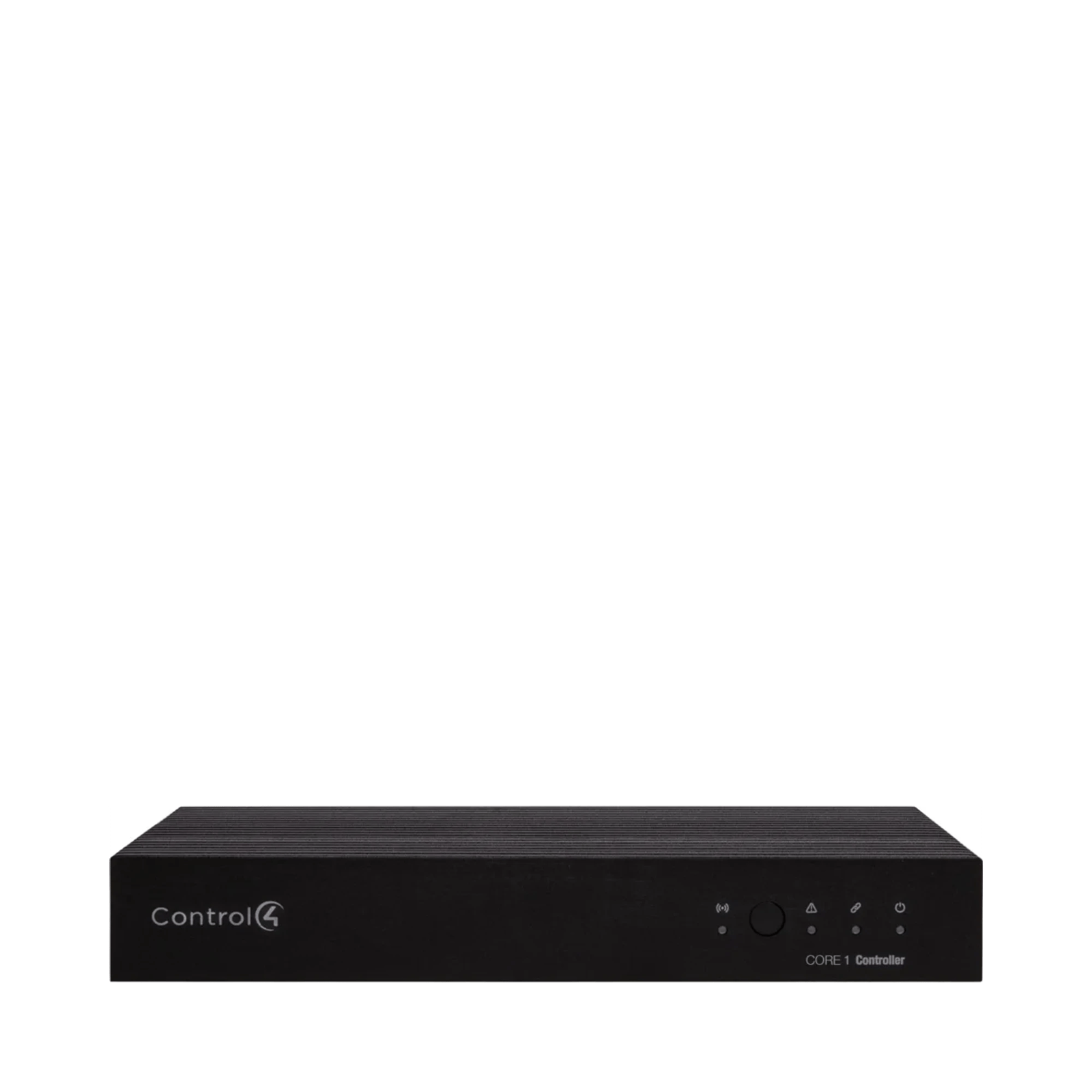 Frontansicht des Control4 CORE 1 Controllers in Schwarz.
