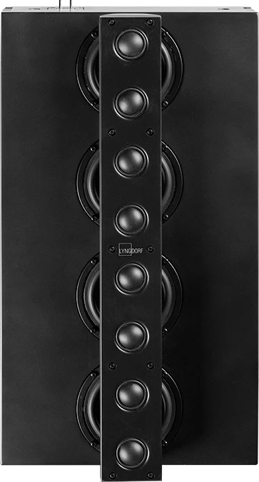 Frontansicht des Lyngdorf LS-1000 Center-Lautsprechermoduls.