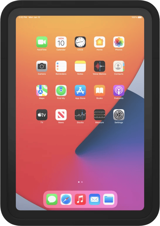 Frontansicht des IPORT CONNECT PRO Dockingsystems für iPad mini 6.