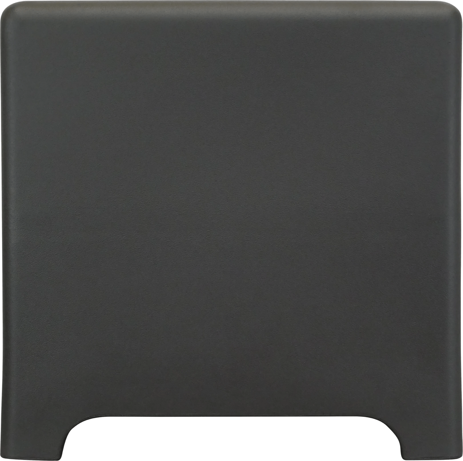 Frontansicht des Sonance HS12T SUB, ein quadratischer 12" Subwoofer in erdbraun.