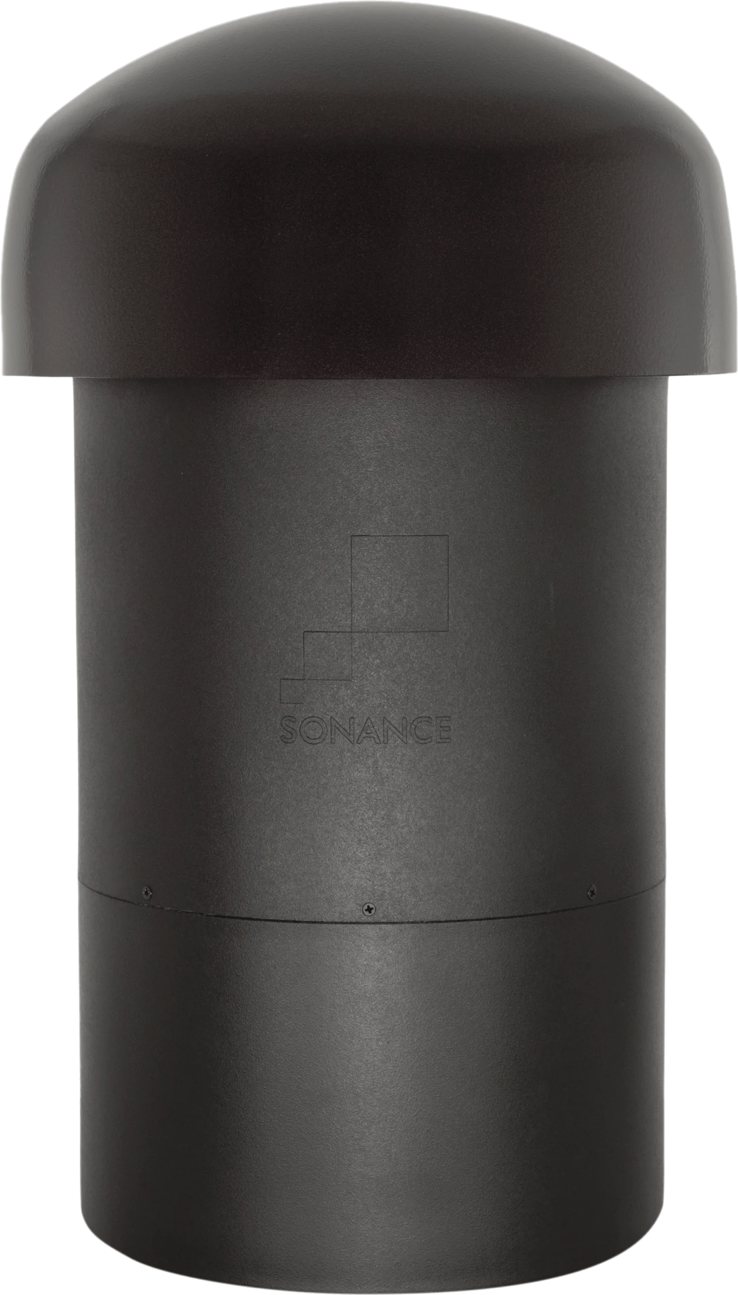 Frontansicht des Sonance SGS SUB, einem 10-Zoll Stereo-Subwoofer für Gartensysteme.