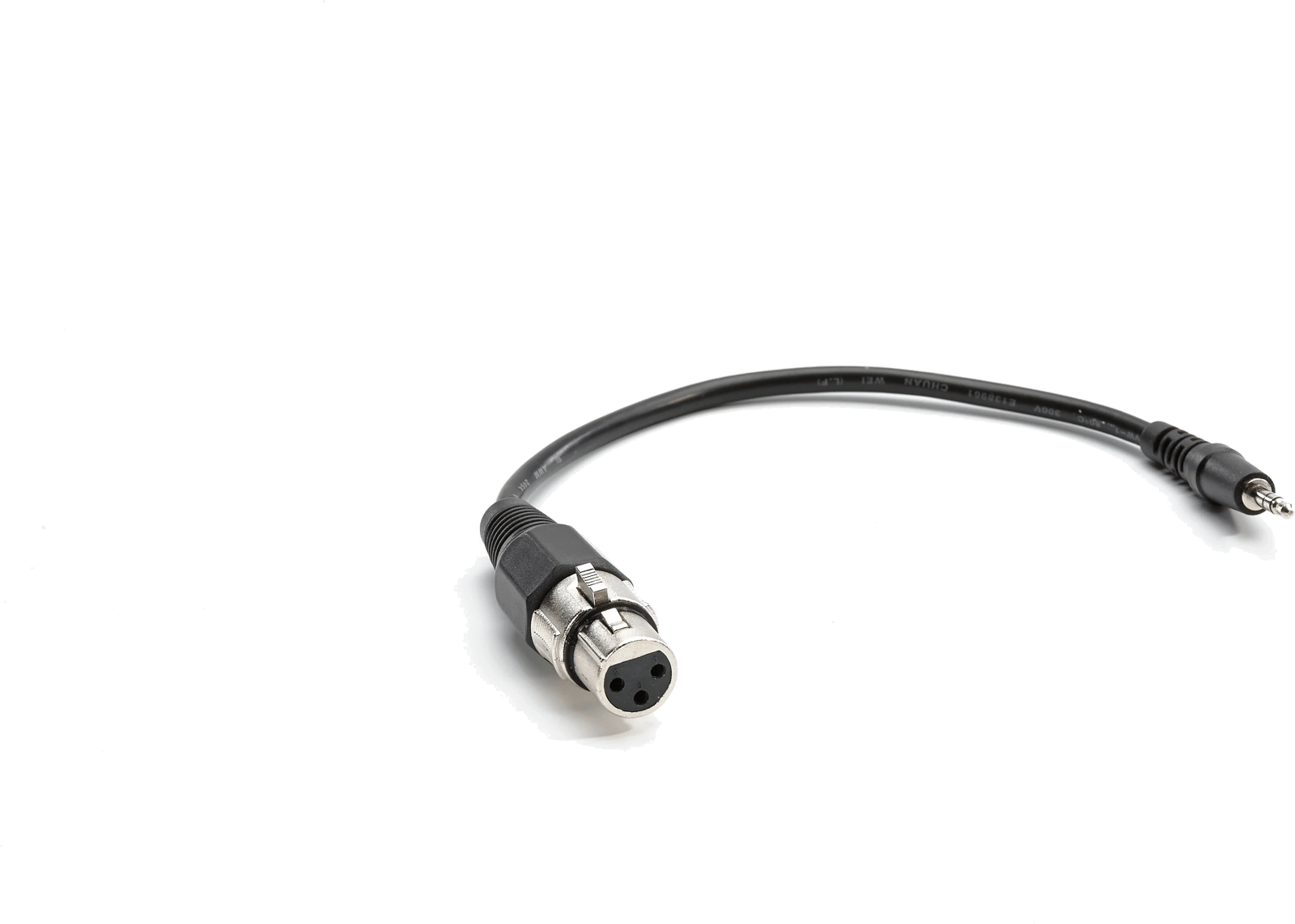 Vorderansicht des Lyngdorf XLR-auf-3,5-mm-Adapters für TDAI-3400.