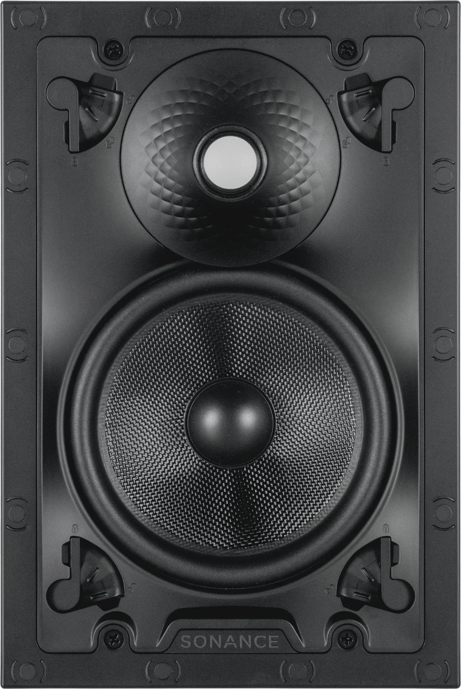 Frontansicht des Sonance VX66 SST In-Wand-Lautsprechers.