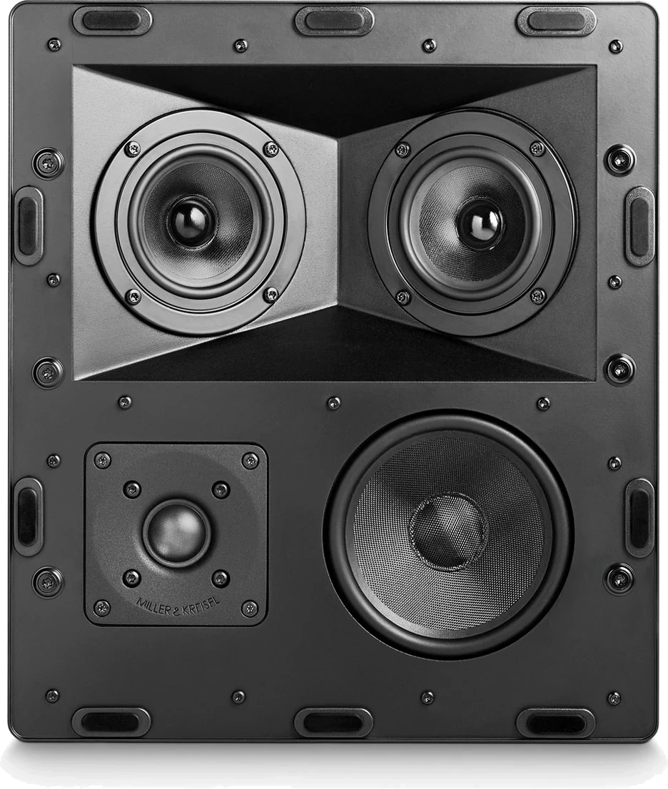 Frontansicht des M&K Sound IW150T Tripole-Surround In-Wall Lautsprechers.