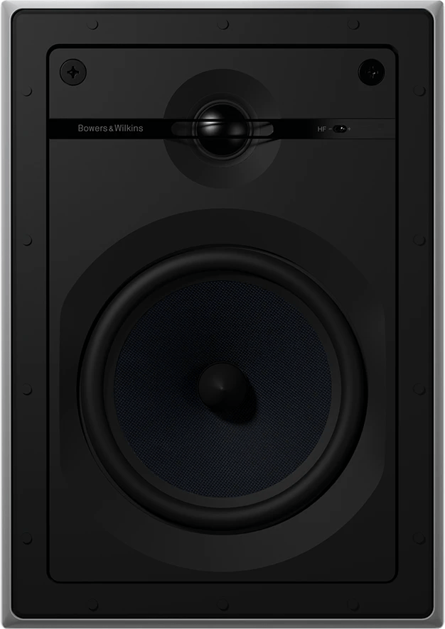 Frontansicht des Wandeinbaulautsprechers Bowers & Wilkins CWM663.