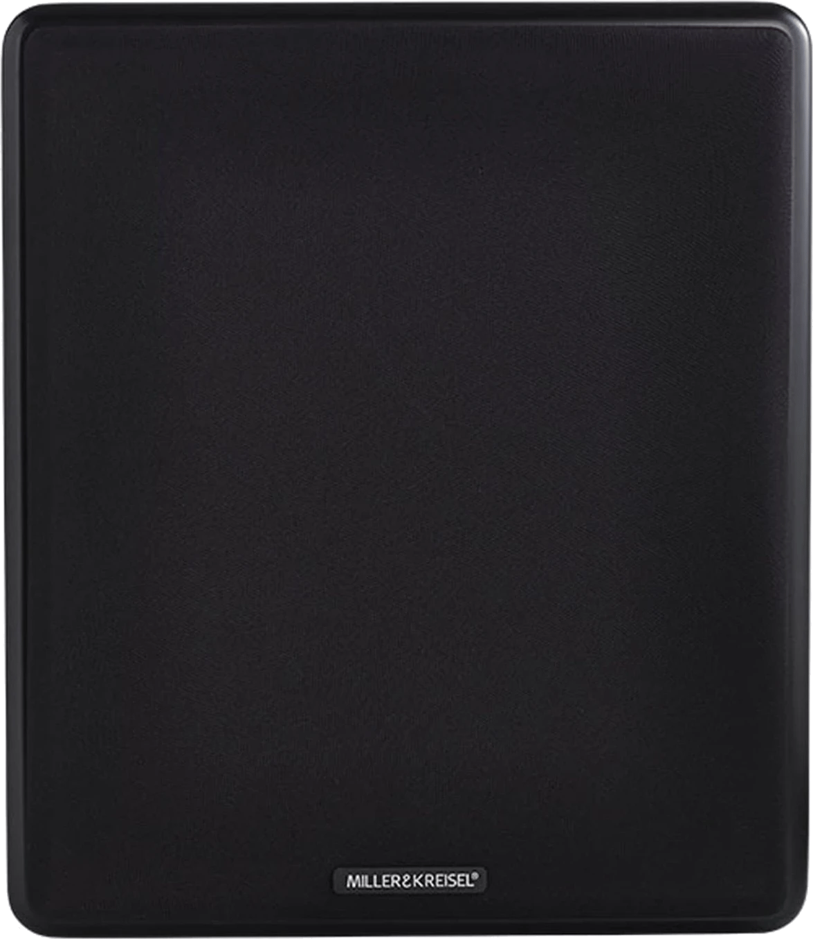 Frontansicht des M&K Sound S300 L Lautsprechers in Schwarz.