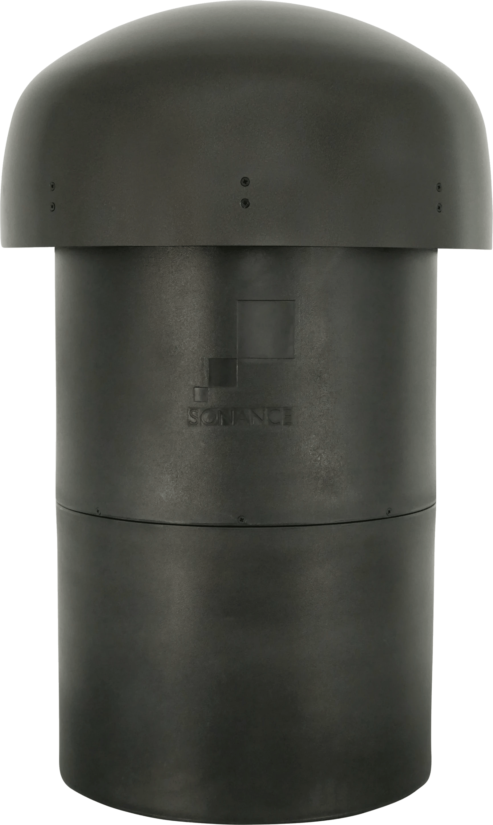Frontansicht des Sonance LS15T SUB, einem 15-Zoll-Subwoofer mit Kuppeloberseite.