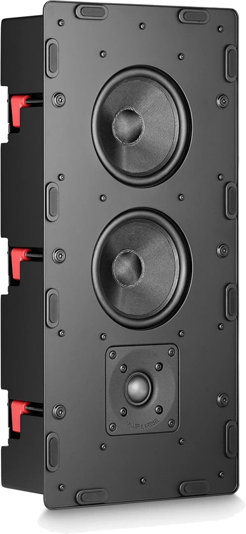 M&K Sound IW950 In-Wall LCR Lautsprecher, Front-Rechts-Ansicht.