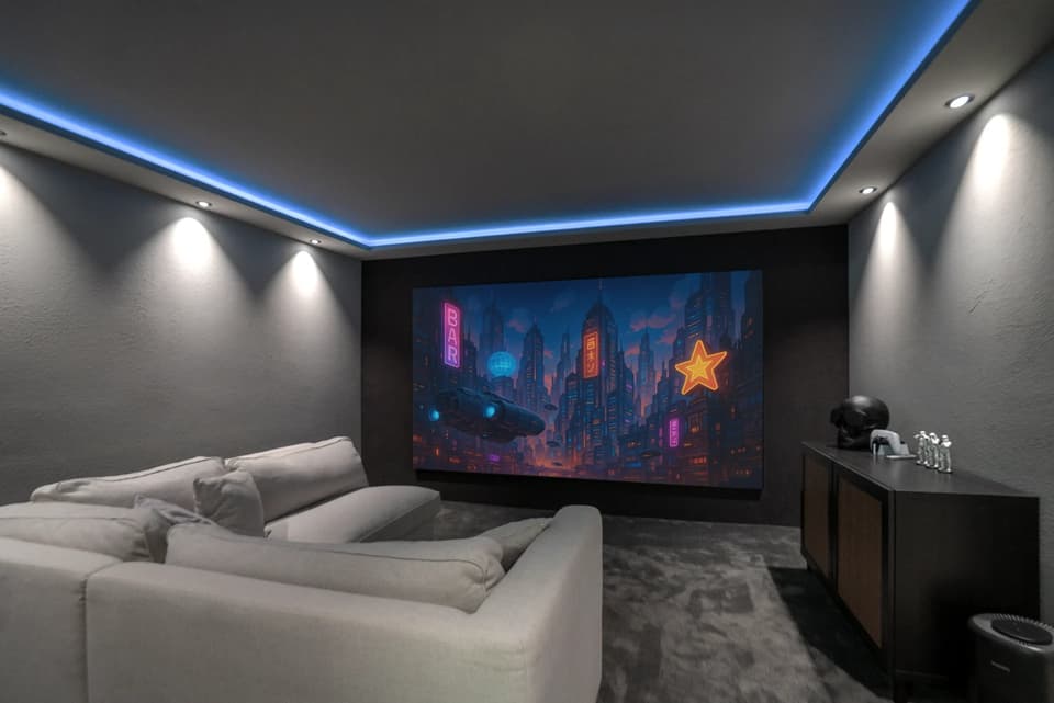 Großes Kino im kleinen Keller - Black Cinema made by AVITECT