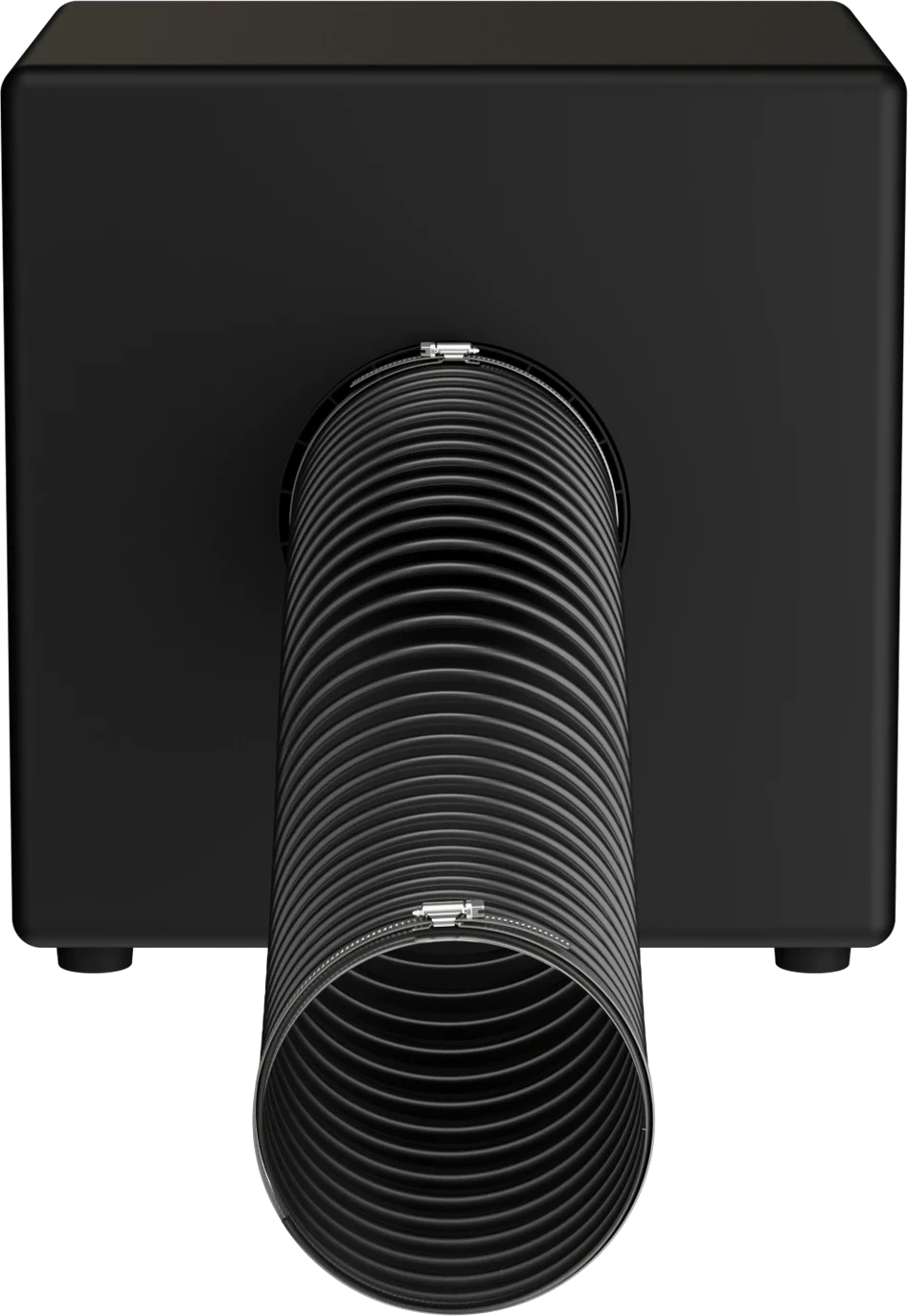 Frontansicht des Sonance PPX15 Subwoofers mit 90° angewinkeltem Auslass.