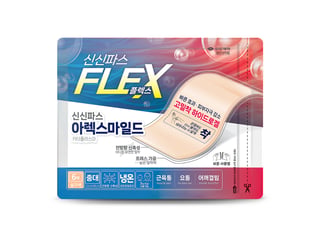 신신파스 플렉스 아렉스 마일드 중대형6매