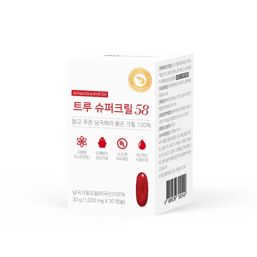 트루 슈퍼크릴 58 1000mgX30캡슐X6EA