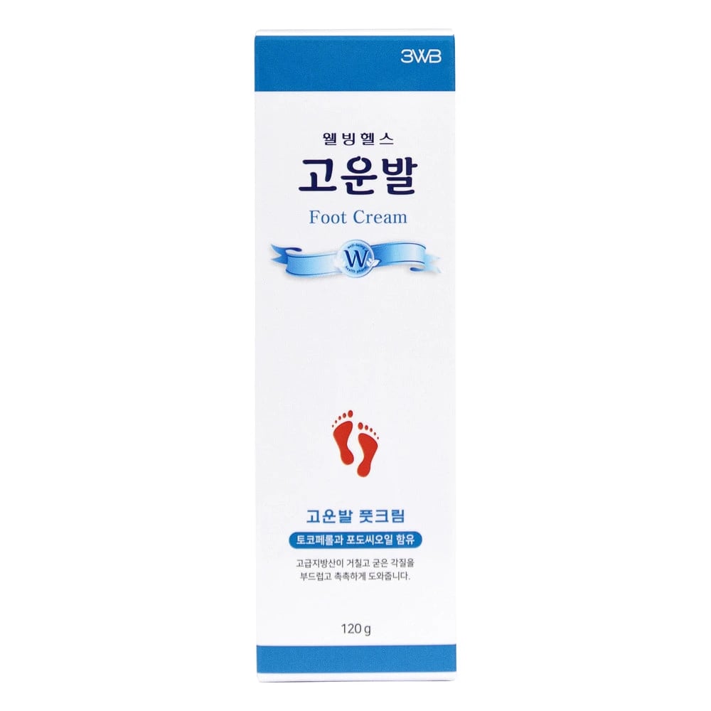 웰빙헬스 고운발 풋크림 튜브형 120g