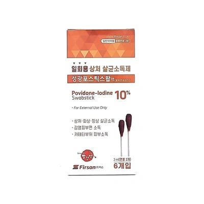 성광 포스틱스왑액 면봉2개 6개입