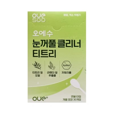 오에수 눈꺼풀 클리너 티트리 면봉타입 30개입