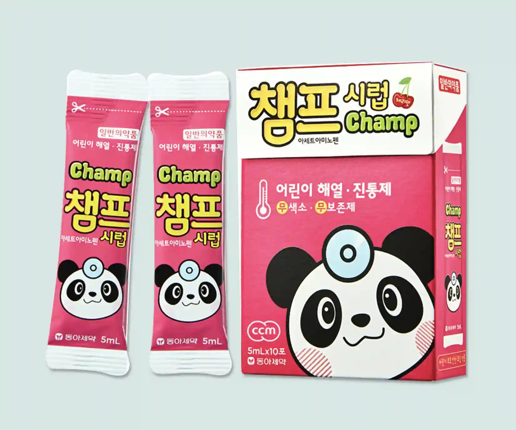 챔프시럽 아세트아미노펜 체리맛 5ml 10포