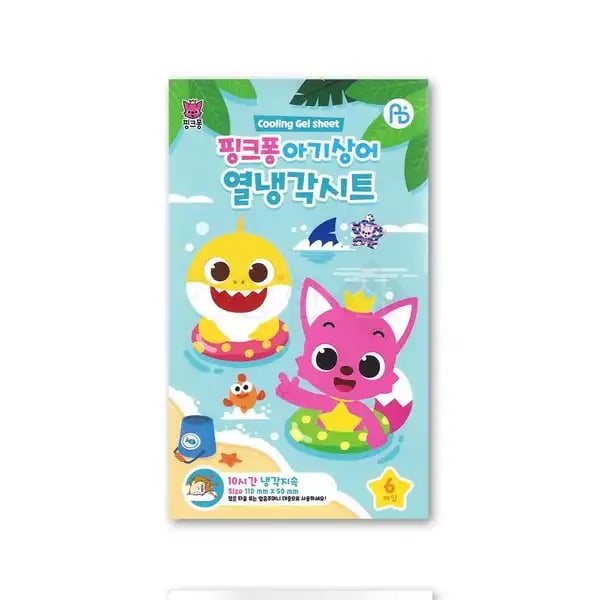 핑크퐁 아기상어 열냉각시트 6매입