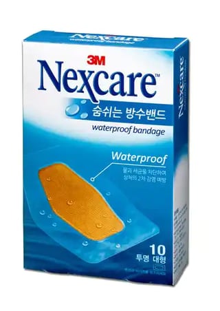 넥스케어(Nexcare) 3M 숨쉬는 방수밴드 투명대형 10매