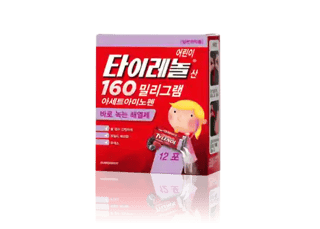 어린이 타이레놀산 160mg 12포