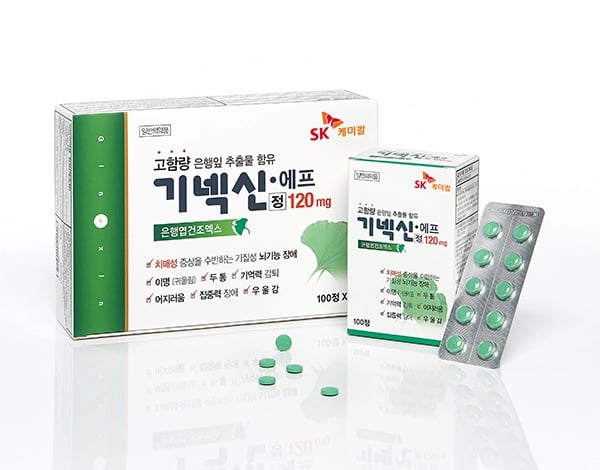기넥신 에프정 120mg 100정
