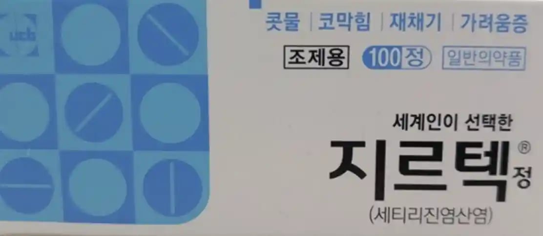 지르텍정 100정