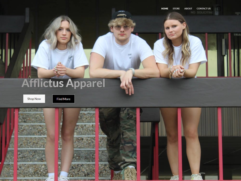 Afflictus Apparel — E-commerce · Website designed and built by Digital DP