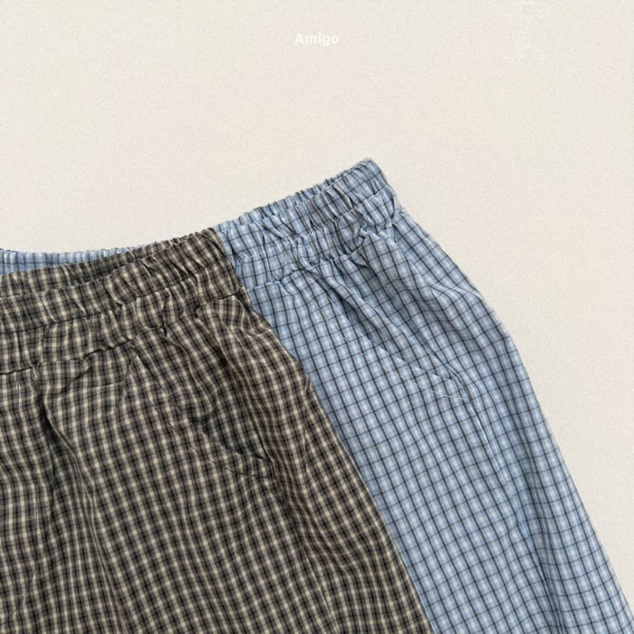 寬鬆格紋褲 第 7 張商品圖