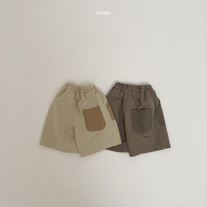 兩色拼接長褲 第 2 張商品圖