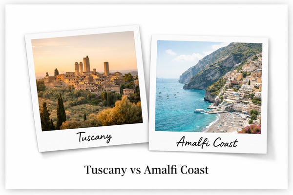 Stunning Italian wedding destination view comparing regions